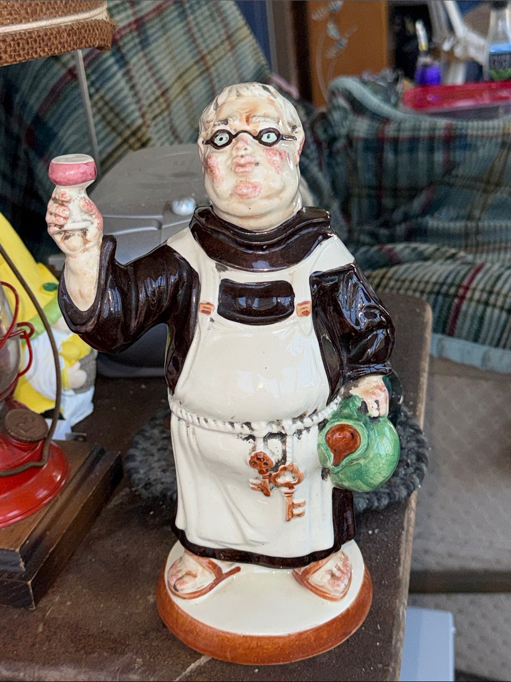 Vintage 1969 Italian Friar Monk Decanter!!